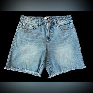 Dear John Women’s Denim Shorts Mid Rise Distressed Cutoff Casual Size 31